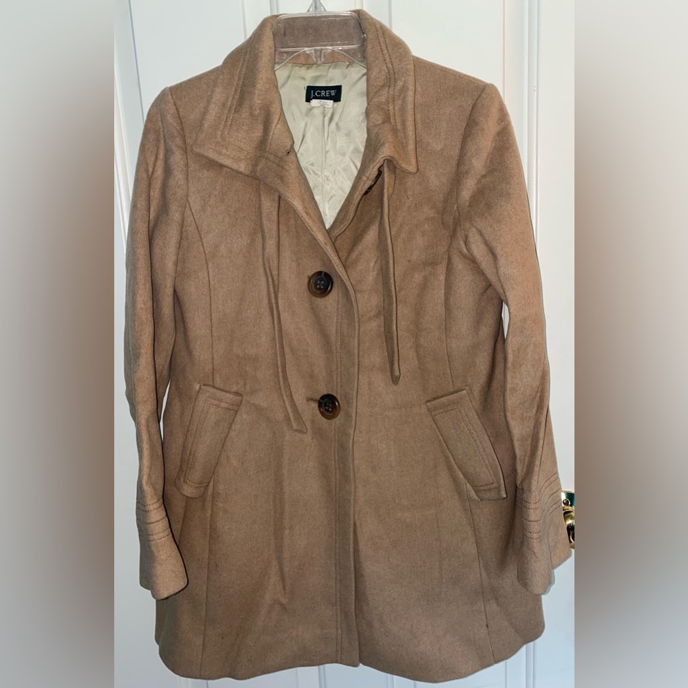 J. Crew Khaki Peacoat